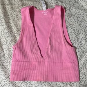 Urban outfitters pink crop top